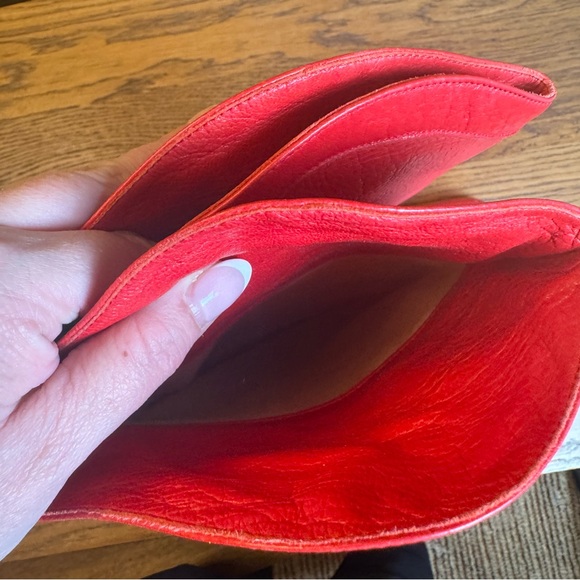 Vero Cuoio Vintage Italian Leather Western Red Heeled Boots fire flame detail - Picture 4 of 13